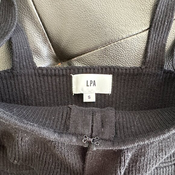 LPA Revolve Rib Knit Ruffle Crop Top - Picture 3 of 5